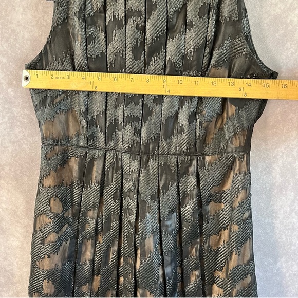 L.A.M.B Dress Womens 2 Black Midi A Line Sheath Cocktail Goth Grunge LAMB 2007 - Picture 7 of 9